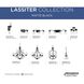 Lassiter 3 Light 13 inch Matte Black Semi-Flush Mount Ceiling Light
